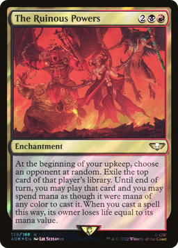 The Ruinous Powers (Surge Foil) (40K-139) - Warhammer 40,000 Commander Foil