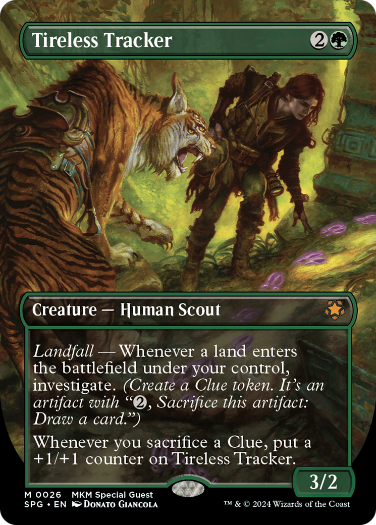 Tireless Tracker (Borderless) (SPG-026) - Special Guests Foil