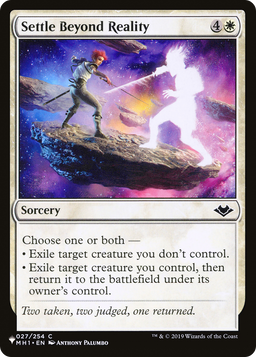 Settle Beyond Reality (LIST-027/254) - The List