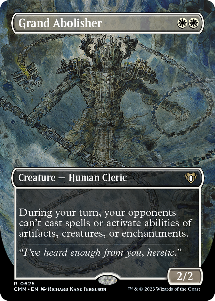 Grand Abolisher (Borderless) (CMM-625) - Commander Masters Foil
