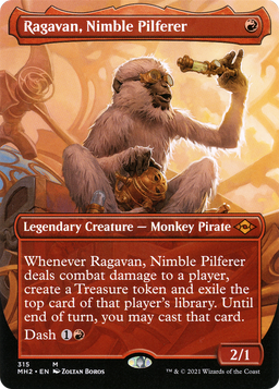 Ragavan, Nimble Pilferer (Borderless) (MH2-315) - Modern Horizons 2 Foil