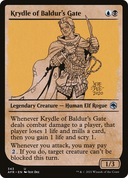 Krydle of Baldur's Gate (Showcase) (AFR-343) - Adventures in the Forgotten Realms: (Showcase) Foil