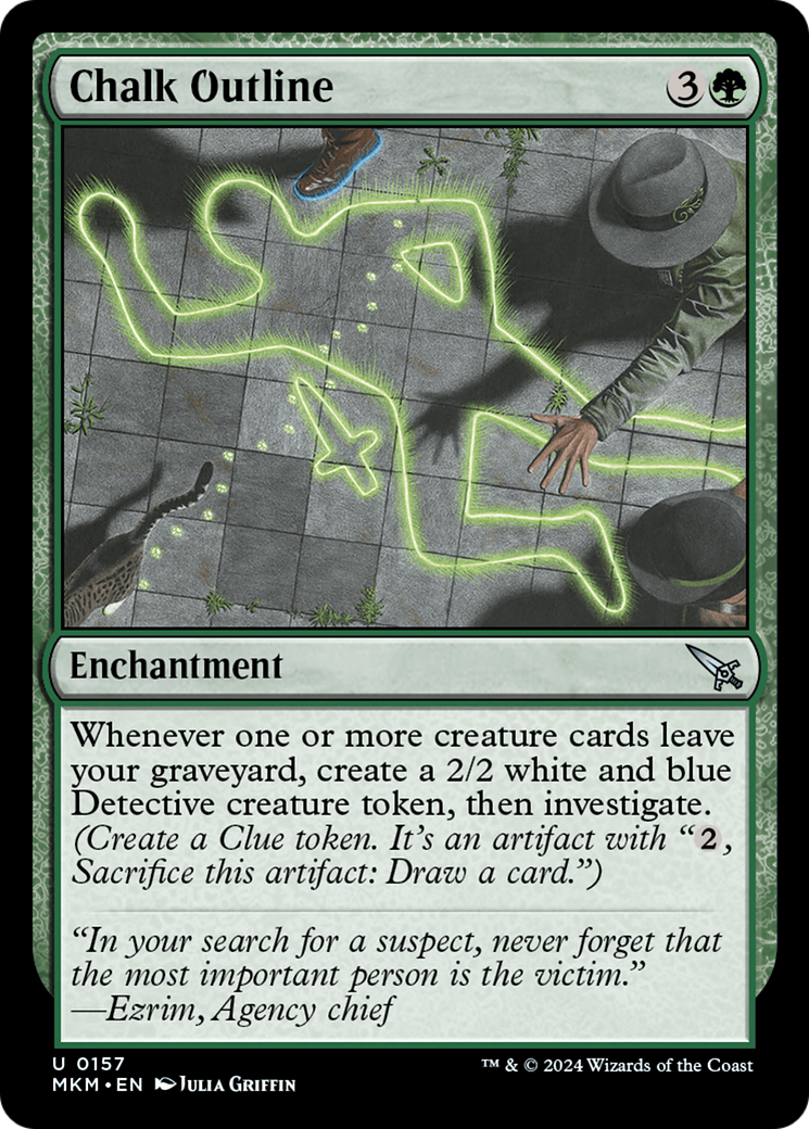 Chalk Outline (MKM-157) - Murders at Karlov Manor Foil