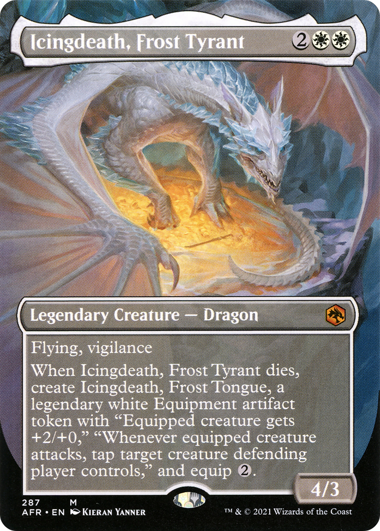 Icingdeath, Frost Tyrant (Borderless) (AFR-287) - Adventures in the Forgotten Realms Foil