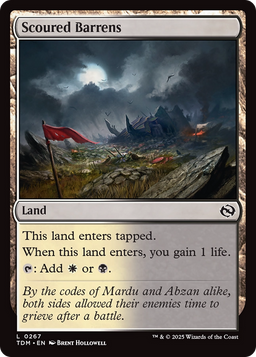 Scoured Barrens (TDM-267) - Tarkir: Dragonstorm
