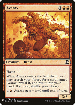 Avarax (LIST-EMA-117) - The List