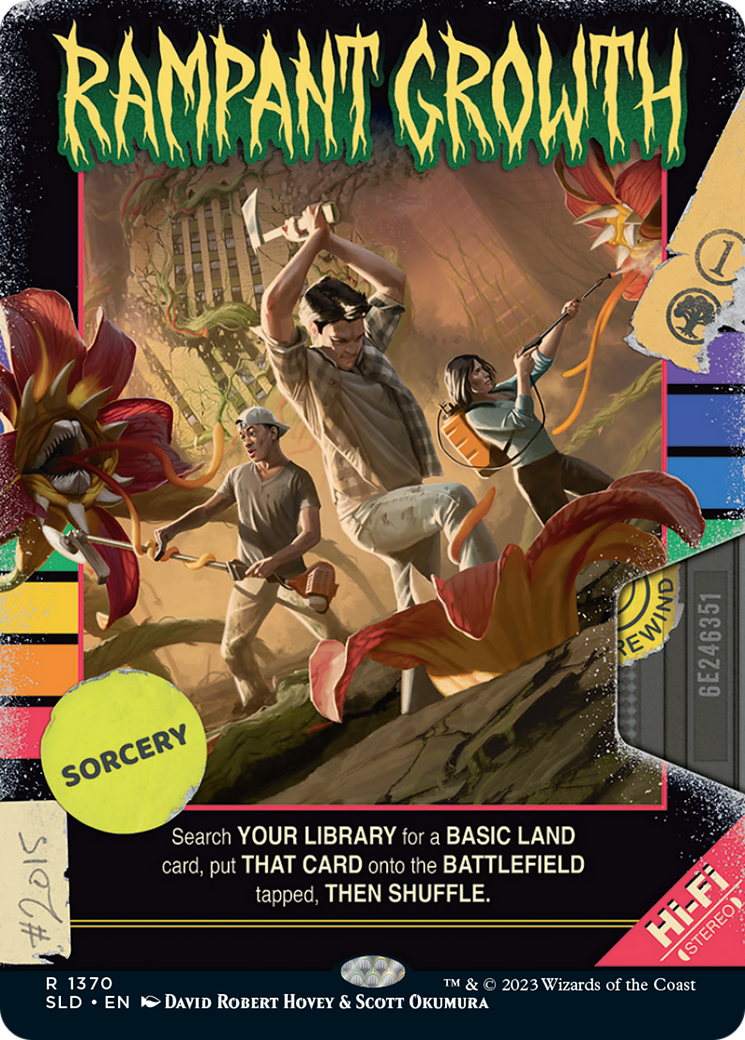 Rampant Growth (SLD-1370) - Secret Lair Drop: (Full Art) (Borderless)