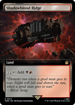 Shadowblood Ridge (Extended Art) (WHO-513) - Doctor Who: (Extended Art) Foil