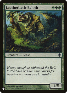 Leatherback Baloth (LIST-WWK-107) - The List