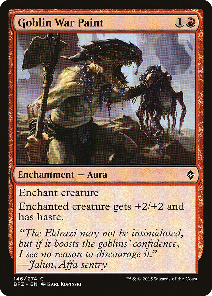 Goblin War Paint (BFZ-146) - Battle for Zendikar Foil