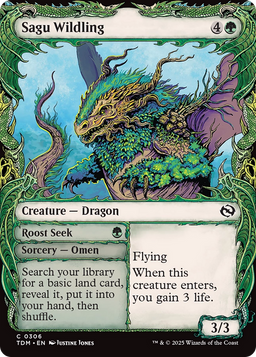 Sagu Wildling (Showcase) (TDM-306) - Tarkir: Dragonstorm: (Showcase)