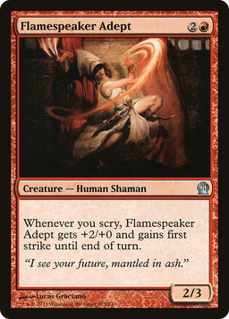 Flamespeaker Adept (THS-123) - Theros Foil
