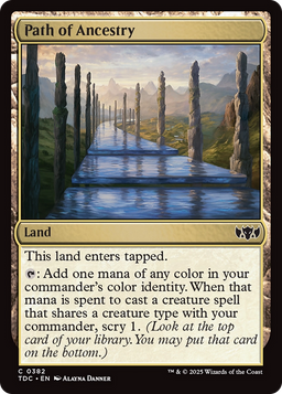 Path of Ancestry (TDC-382) - Commander: Tarkir: Dragonstorm