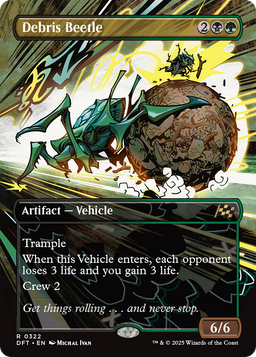 Debris Beetle (Borderless) (DFT-322) - Aetherdrift Foil