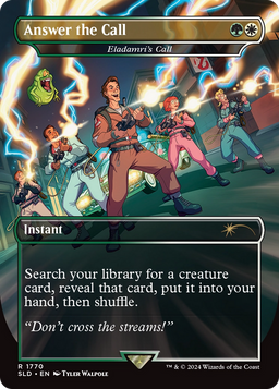 Eladamri's Call (SLD-1770) - Secret Lair Drop / Answer the Call (Borderless) Foil