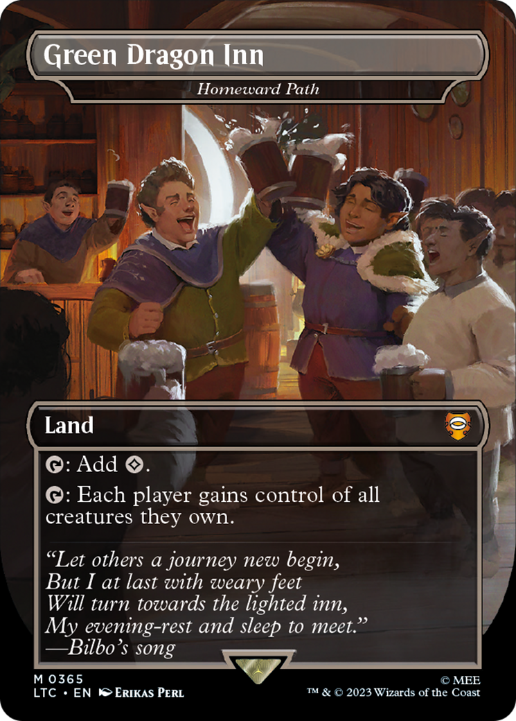 Green Dragon Inn - Homeward Path (LTC-365) - Tales of Middle-earth Commander / Green Dragon Inn (Borderless)