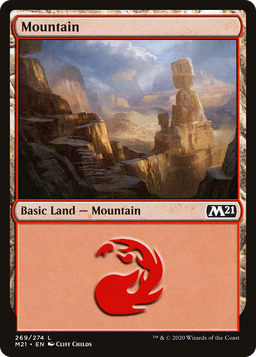 Mountain (269) (M21-269) - Core Set 2021 Foil