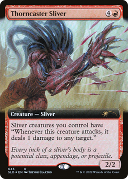 Thorncaster Sliver (Extended Art) (SLD-645) - Secret Lair Drop: (Extended Art) Foil