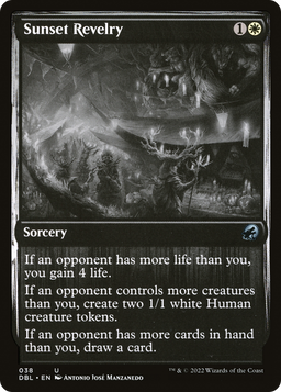 Sunset Revelry (DBL-038) - Innistrad: Double Feature Foil