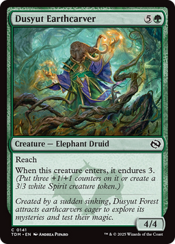 Dusyut Earthcarver (TDM-141) - Tarkir: Dragonstorm Foil