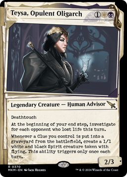Teysa, Opulent Oligarch (Showcase) (0370) (MKM-370) - Murders at Karlov Manor: (Showcase)