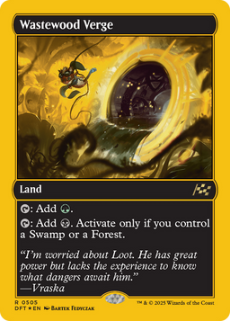 Wastewood Verge (First-Place Foil) (DFT-505) - Aetherdrift Foil