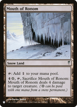 Mouth of Ronom (LIST-148/155) - The List
