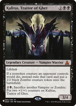 Kalitas, Traitor of Ghet (LIST-086/184) - The List