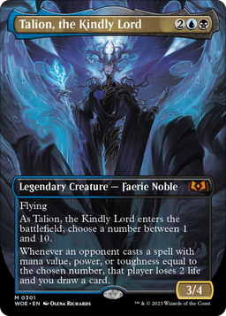 Talion, the Kindly Lord (Borderless) (WOE-301) - Wilds of Eldraine