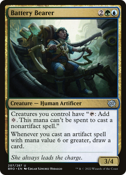 Battery Bearer (BRO-207) - The Brothers' War Foil