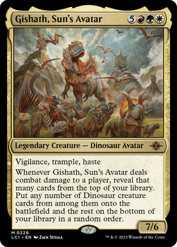 Gishath, Sun's Avatar (LCI-229) - The Lost Caverns of Ixalan Foil