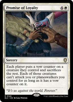 Promise of Loyalty (BLC-148) - Bloomburrow Commander