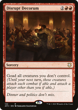 Disrupt Decorum (AFC-122) - Forgotten Realms Commander