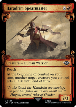 Haradrim Spearmaster (Showcase Scrolls) (LTR-586) - The Lord of the Rings: Tales of Middle-earth: (Showcase)