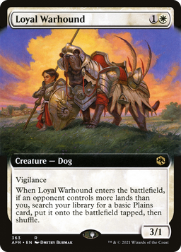 Loyal Warhound (Extended Art) (AFR-363) - Adventures in the Forgotten Realms: (Extended Art)