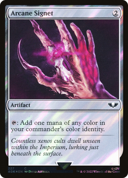 Arcane Signet (227) (Surge Foil) (40K-227) - Warhammer 40,000 Commander Foil