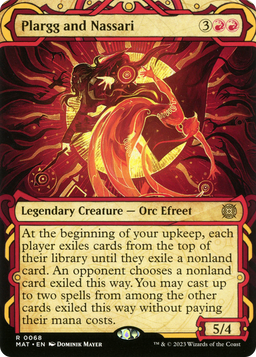 Plargg and Nassari (Showcase) (MAT-068) - March of the Machine: The Aftermath: (Showcase) (Borderless) Foil
