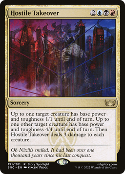 Hostile Takeover (SNC-191) - Streets of New Capenna Foil