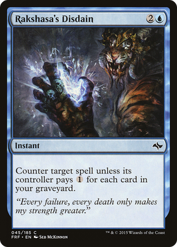 Rakshasa's Disdain (FRF-045) - Fate Reforged