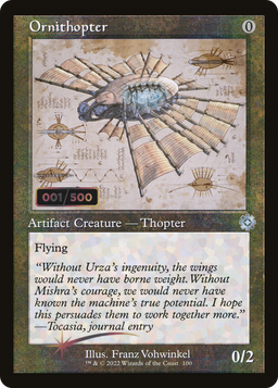 Ornithopter (Schematic) (Serial Numbered) (BRR-100) - The Brothers' War Retro Artifacts Foil