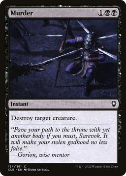 Murder (CLB-134) - Commander Legends: Battle for Baldur's Gate Foil