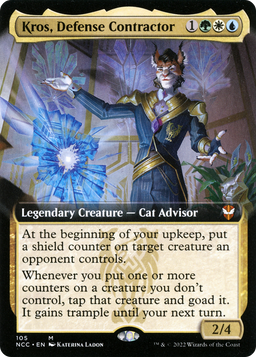 Kros, Defense Contractor (Extended Art) (NCC-105) - New Capenna Commander: (Extended Art) Foil