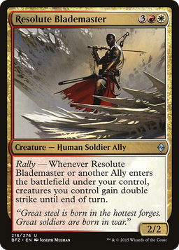 Resolute Blademaster (BFZ-218) - Battle for Zendikar Foil