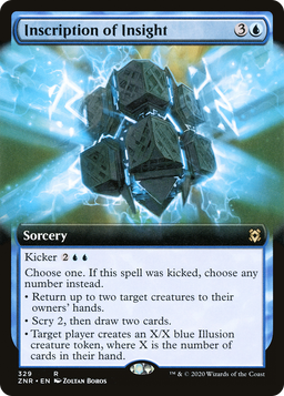 Inscription of Insight (Extended Art) (ZNR-329) - Zendikar Rising: (Extended Art)