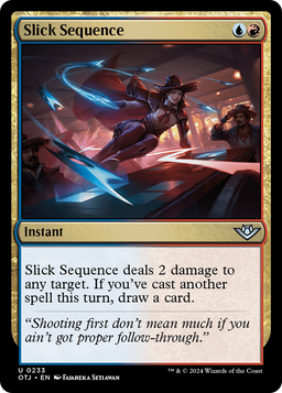 Slick Sequence (OTJ-233) - Outlaws of Thunder Junction Foil