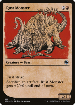 Rust Monster (Showcase) (AFR-321) - Adventures in the Forgotten Realms: (Showcase) Foil
