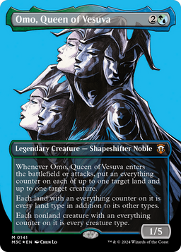 Omo, Queen of Vesuva (Borderless) (Ripple Foil) (M3C-141) - Modern Horizons 3 Commander Foil