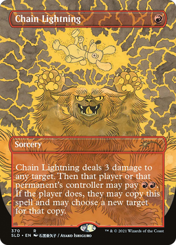 Chain Lightning (SLD-370) - Secret Lair Drop (Borderless) Foil
