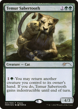 Temur Sabertooth (UMP-001) - Year of the Tiger 2022 Foil
