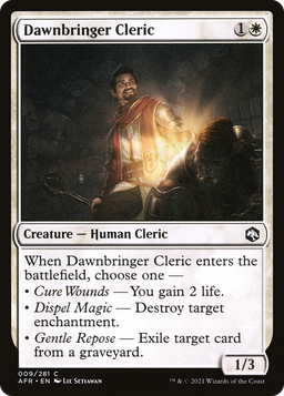Dawnbringer Cleric (AFR-009) - Adventures in the Forgotten Realms